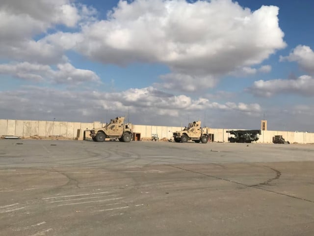 military vehicles of us soldiers are seen at ain al asad air base in anbar province iraq january 13 2020 photo reuters
